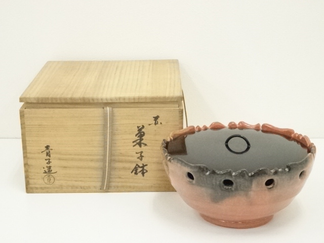 楽焼　檜垣青子作　三色皿　菓子皿　桂窯 楽焼 檜垣青子作 三色皿 菓子皿 桂窯 - メルカリ